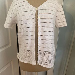 White crochet top